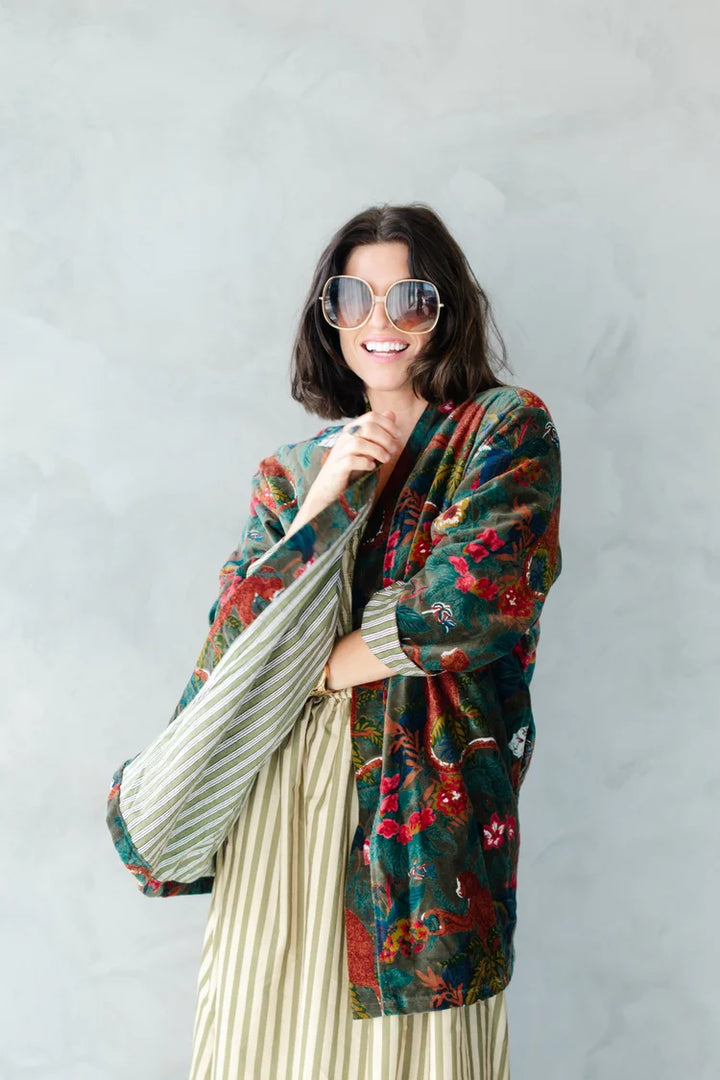 Penny Velvet Lounge Jacket in Joplin