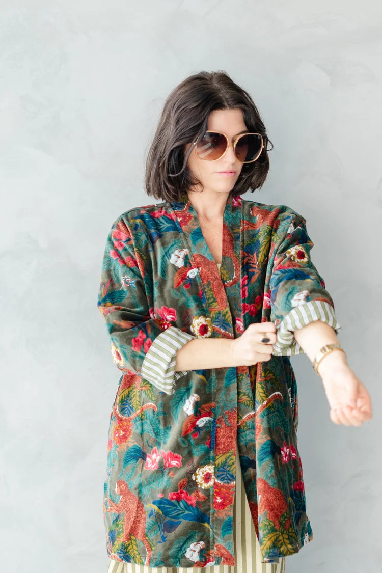 Penny Velvet Lounge Jacket in Joplin