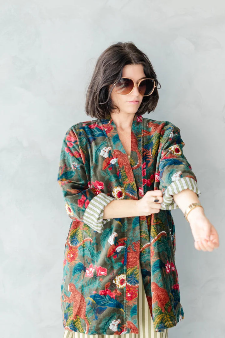 Penny Velvet Lounge Jacket in Joplin