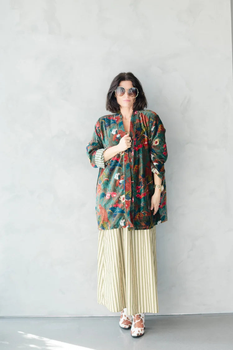 Penny Velvet Lounge Jacket in Joplin