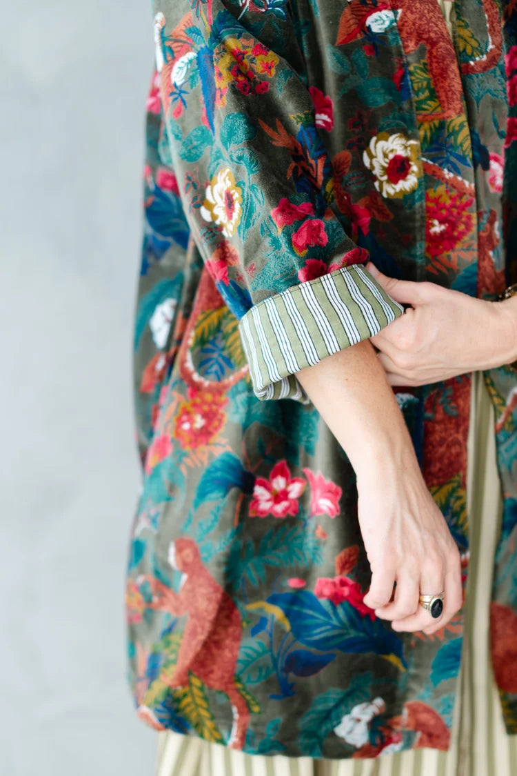 Penny Velvet Lounge Jacket in Joplin