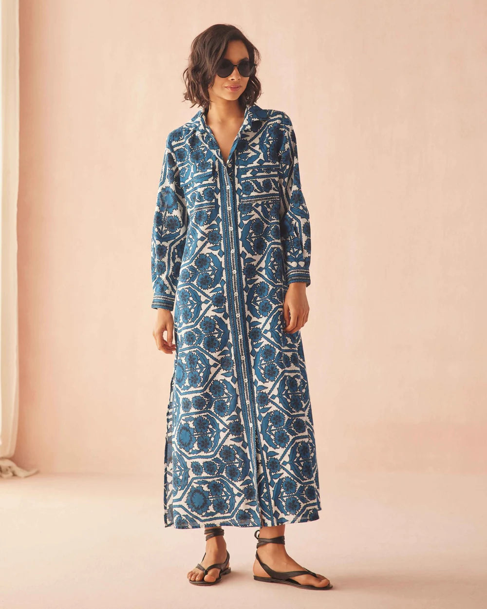 Palma Maxi in Santorini Print