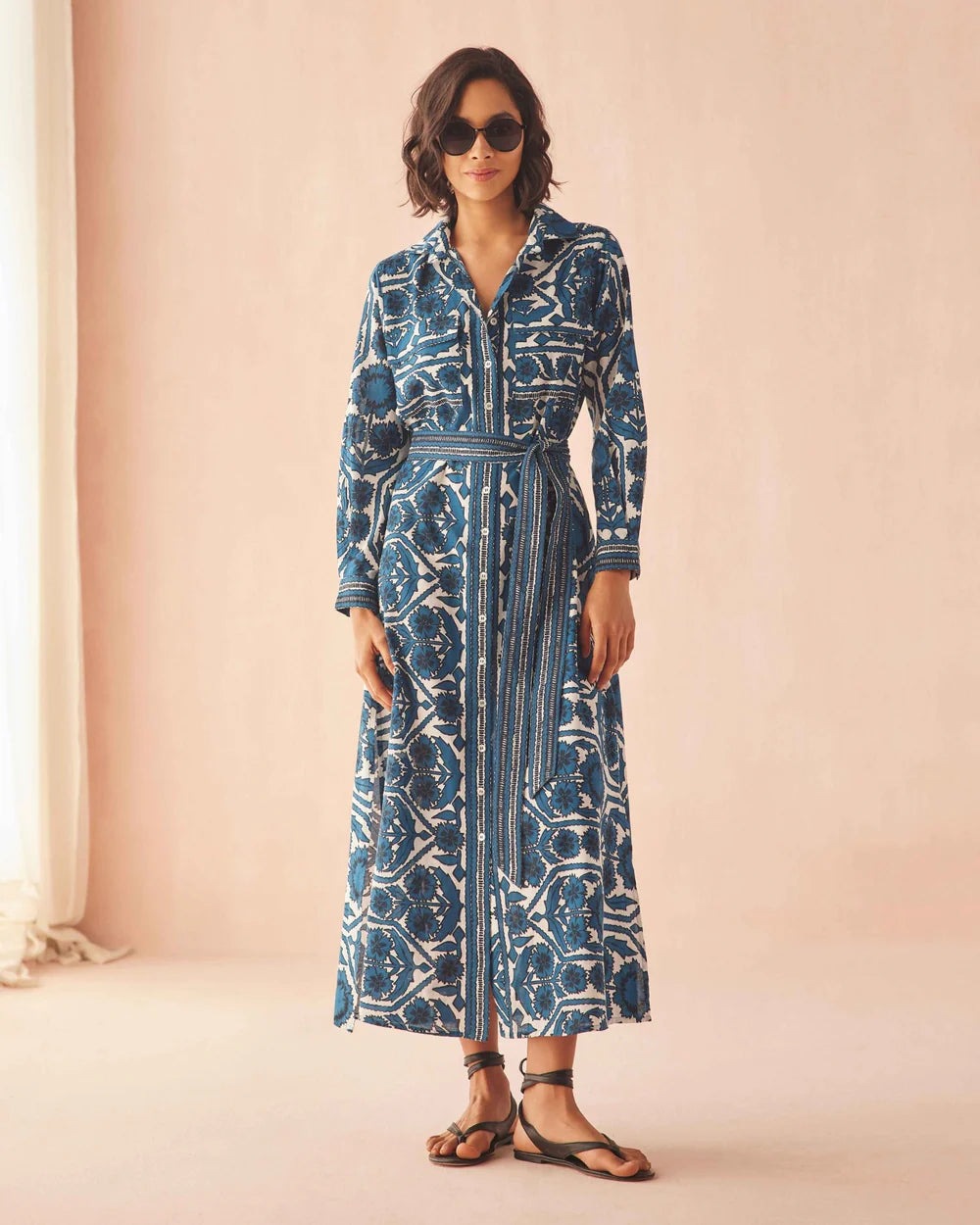 Palma Maxi in Santorini Print