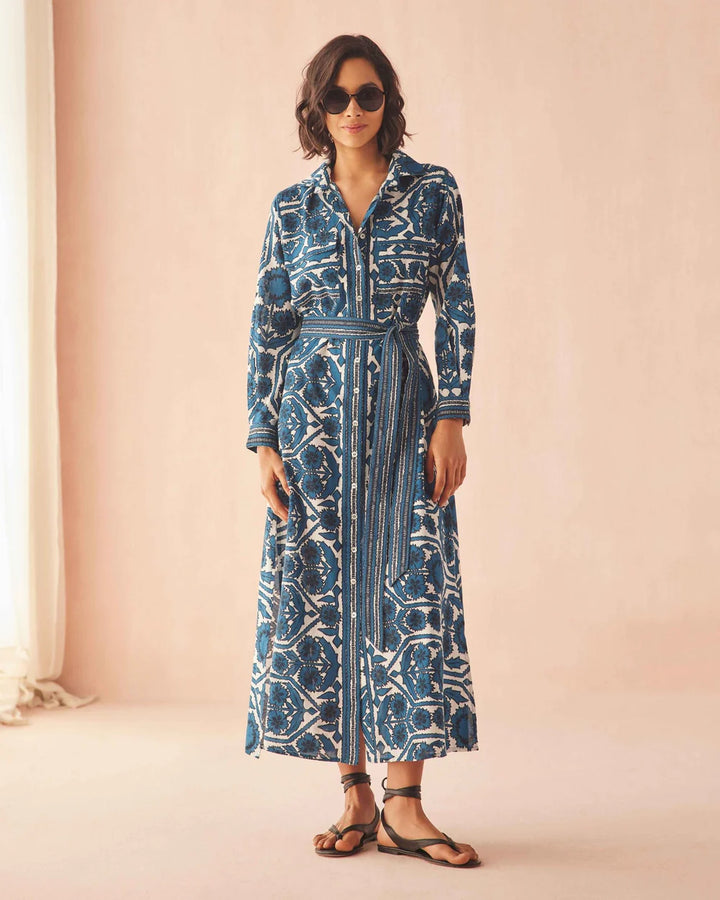 Palma Maxi in Santorini Print