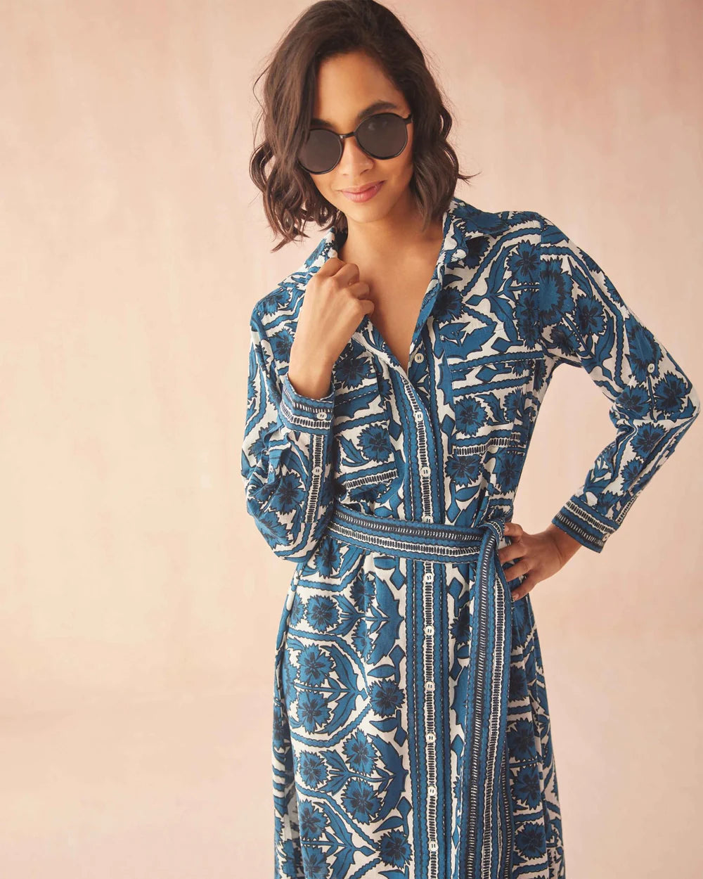 Palma Maxi in Santorini Print