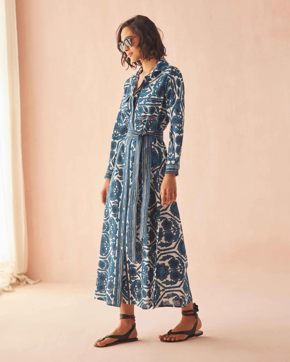 Palma Maxi in Santorini Print