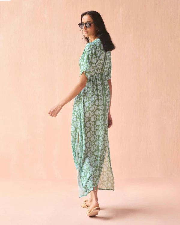 Pia Caftan in Marlie Matcha