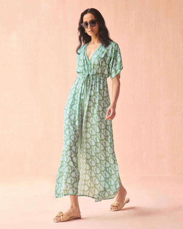 Pia Caftan in Marlie Matcha