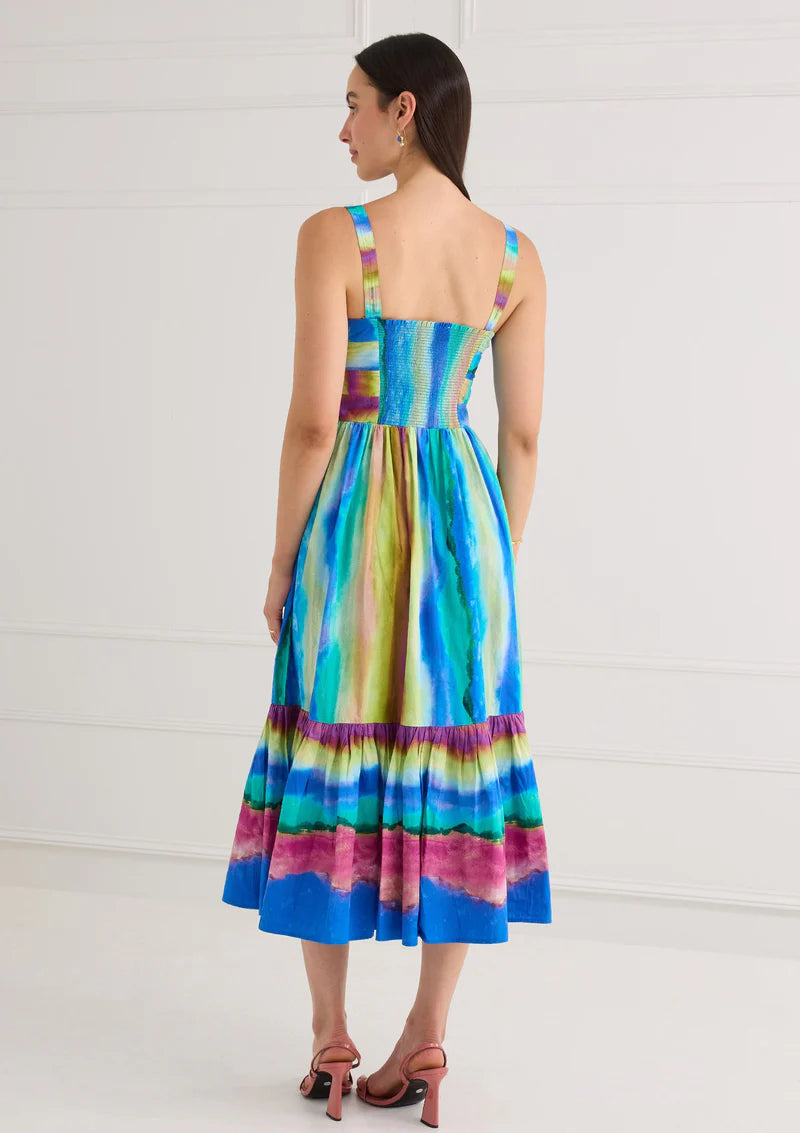 Sunset Stripe Gianna Dress