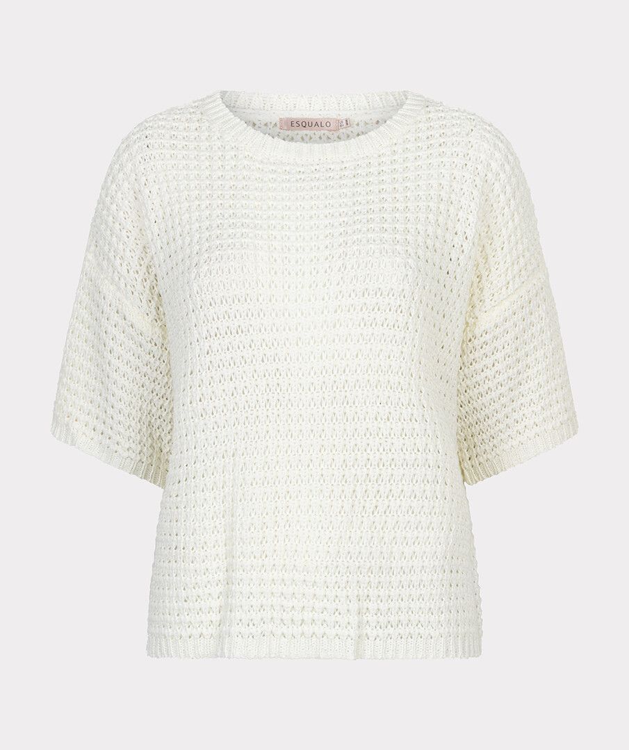 Off White Open Knit Sweater