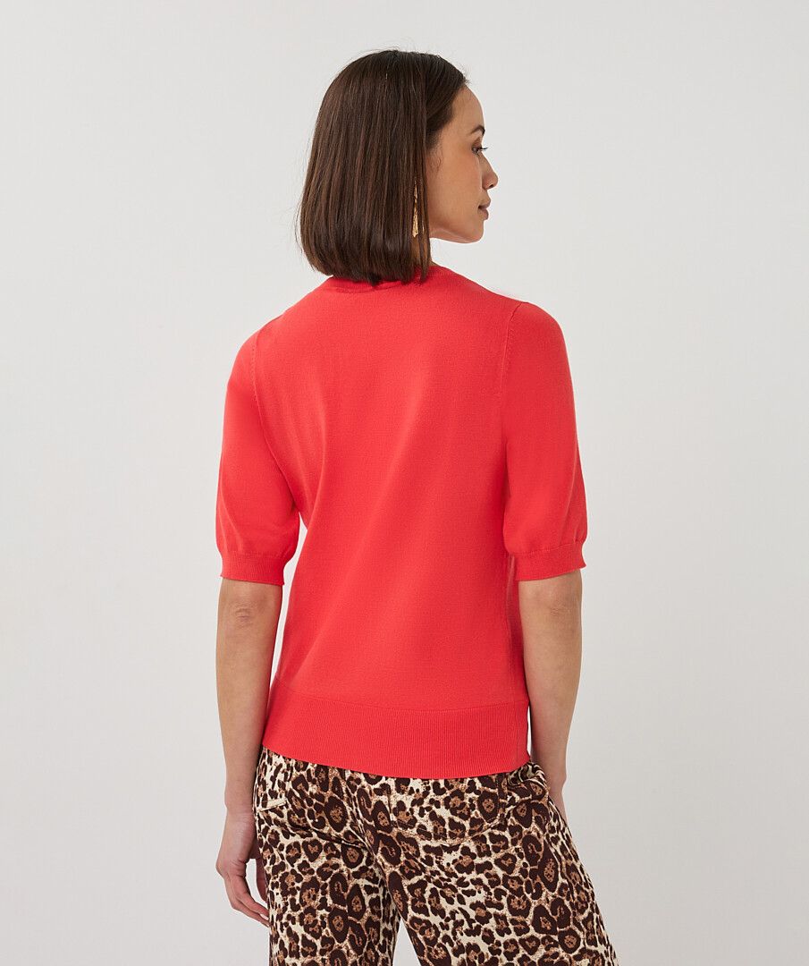 Chili Red Basic Sweater