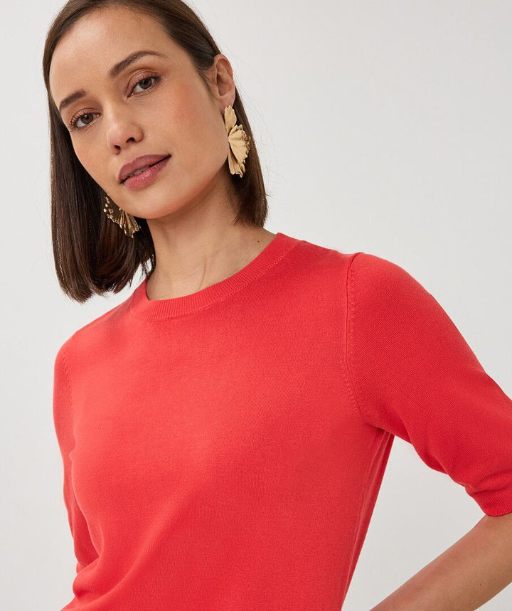 Chili Red Basic Sweater