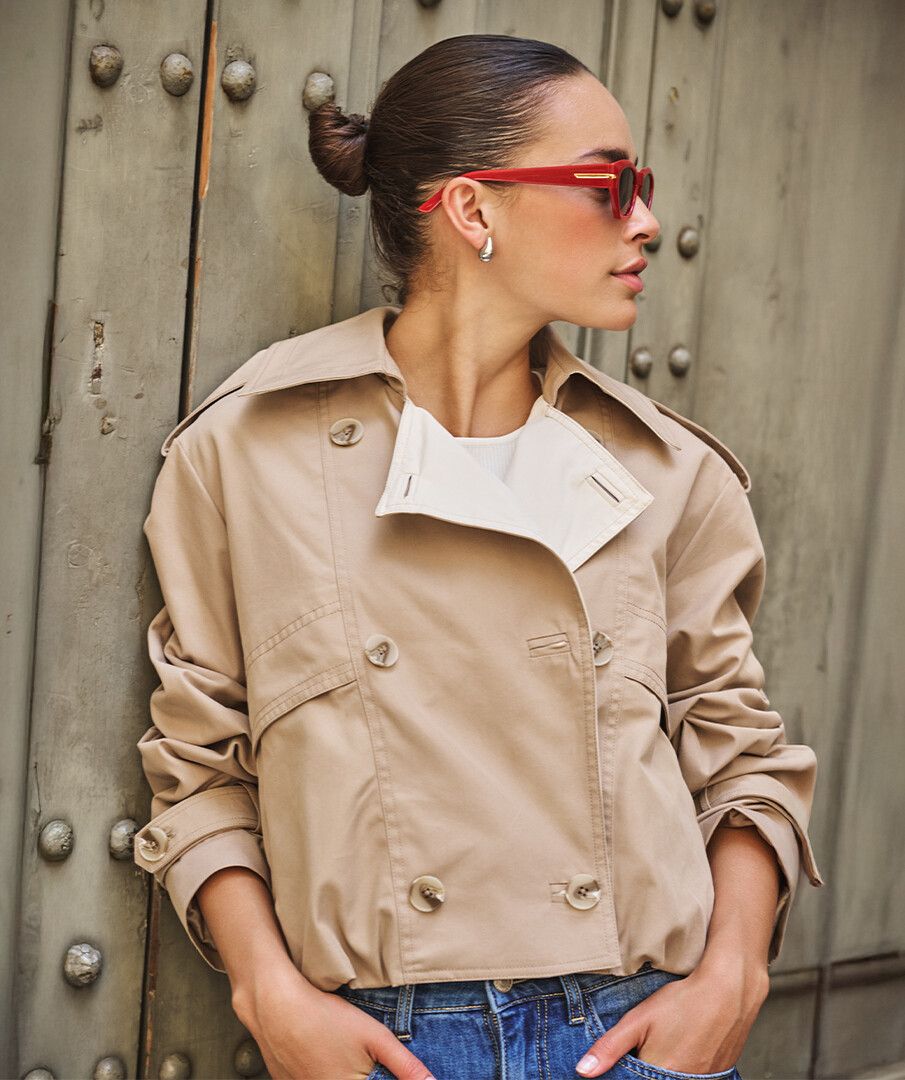 Stone Short Trench Coat