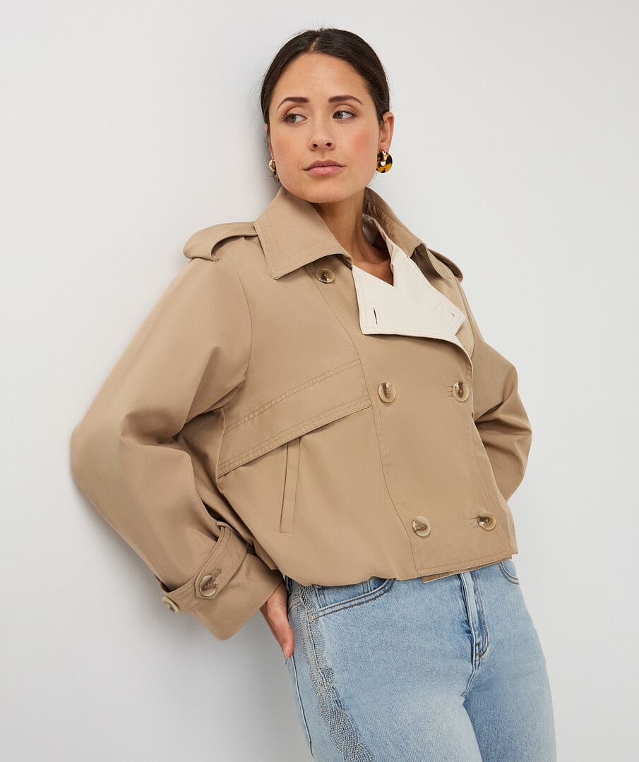 Stone Short Trench Coat