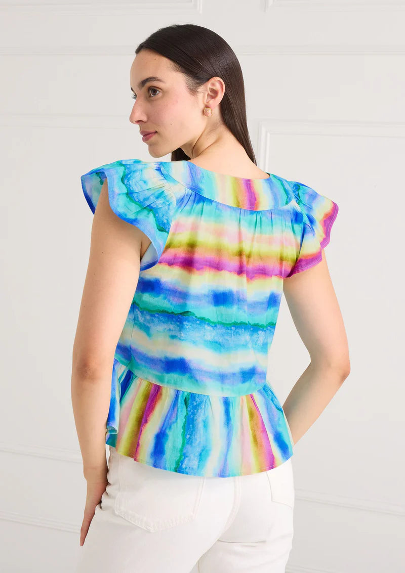 Sunset Stripe Zoe Top