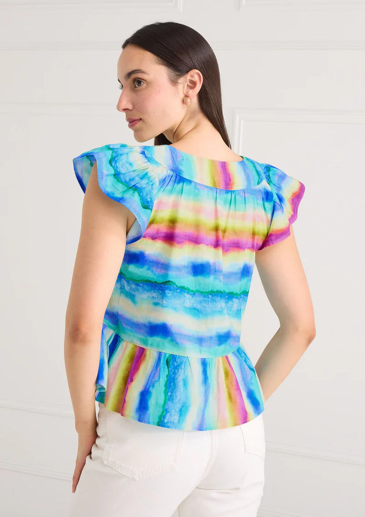 Sunset Stripe Zoe Top