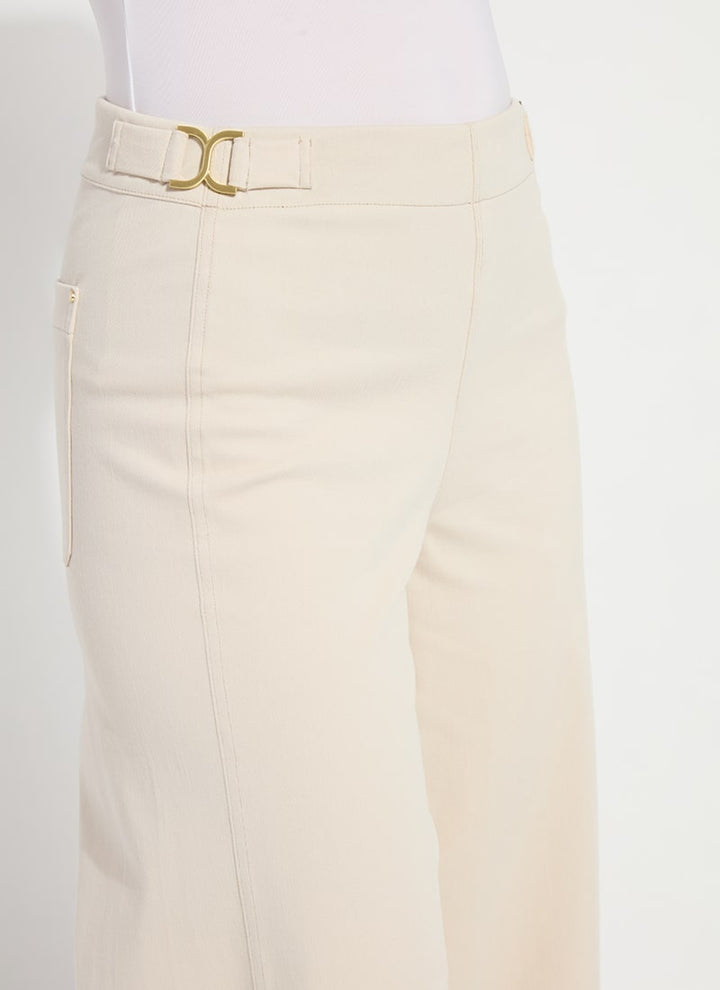 Nylah Detail Wide Leg Cropped Pant