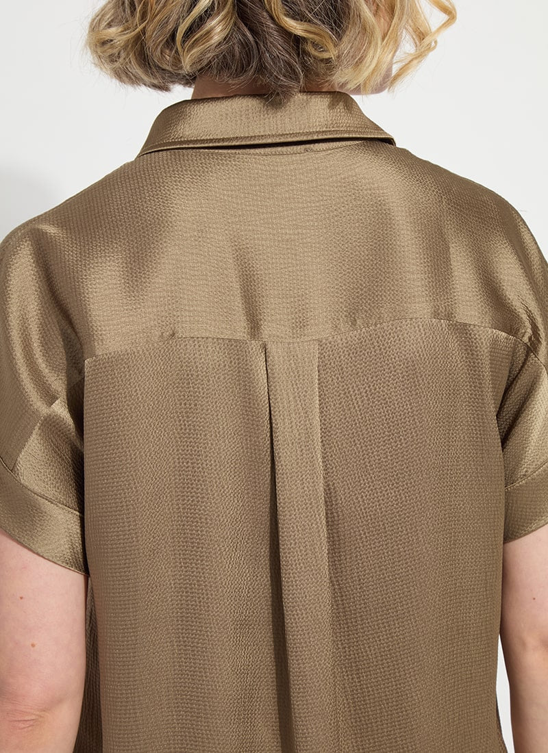 Olive Leaf Telma Dolman Sleeve Shirt