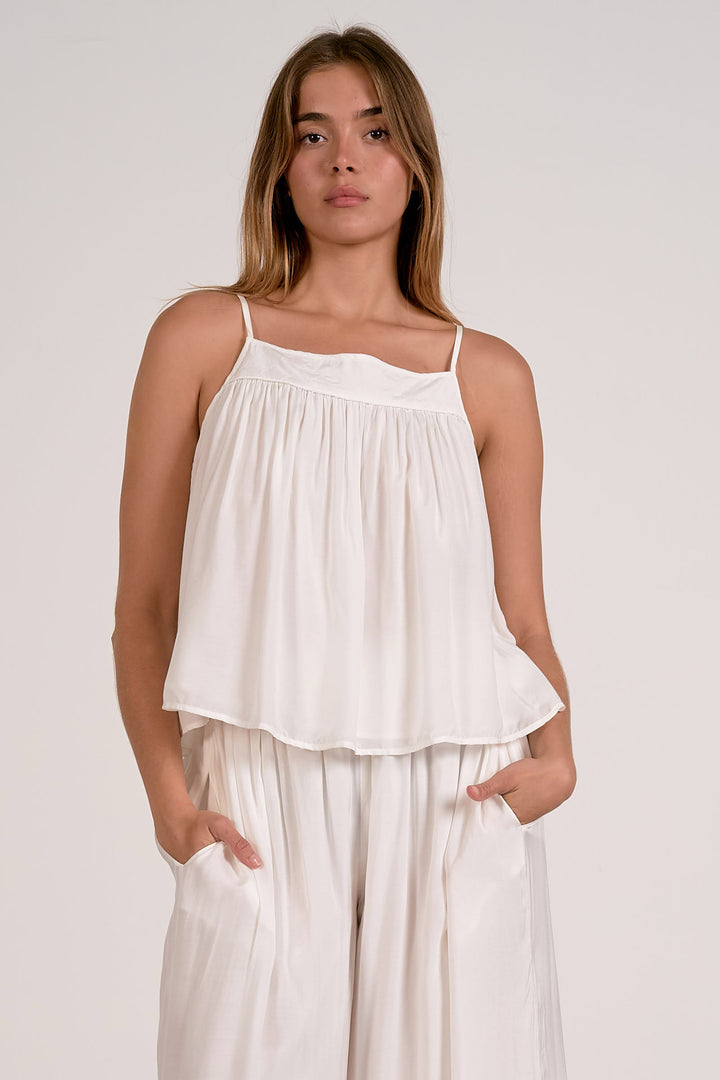 Spaghetti Strap Flowy Tank