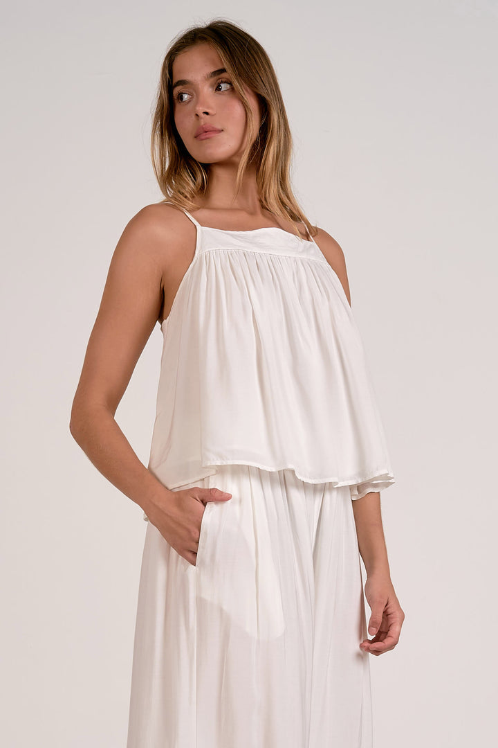 Spaghetti Strap Flowy Tank