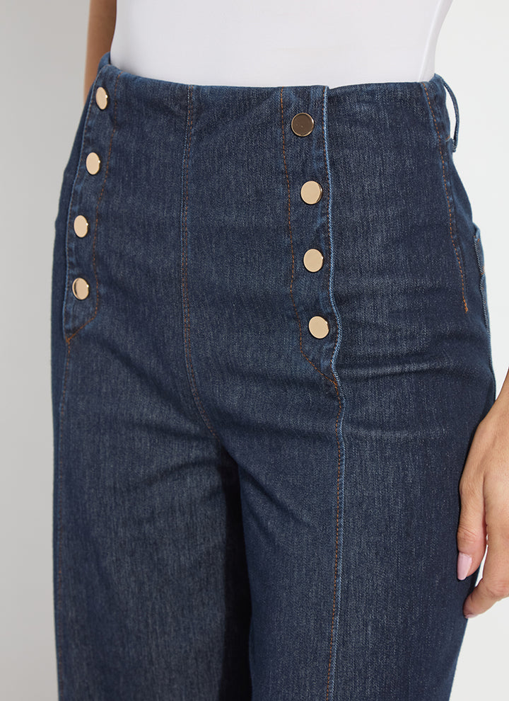 Kaia Wide Leg Denim in Indigo