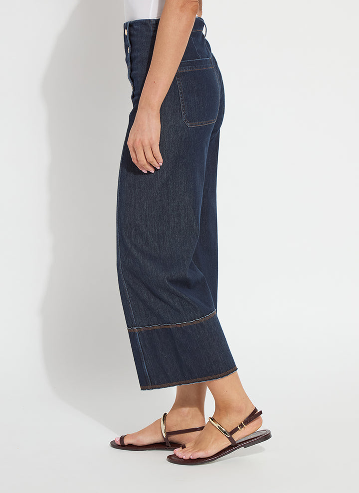 Kaia Wide Leg Denim in Indigo