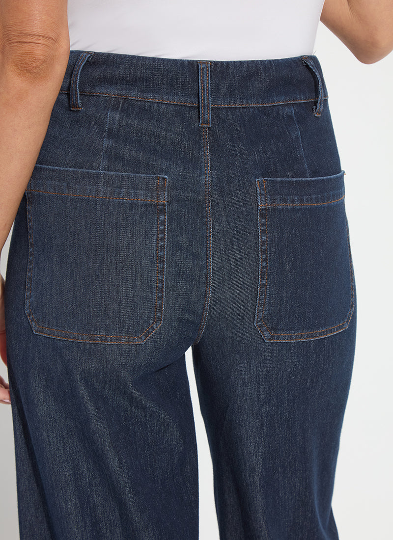 Kaia Wide Leg Denim in Indigo