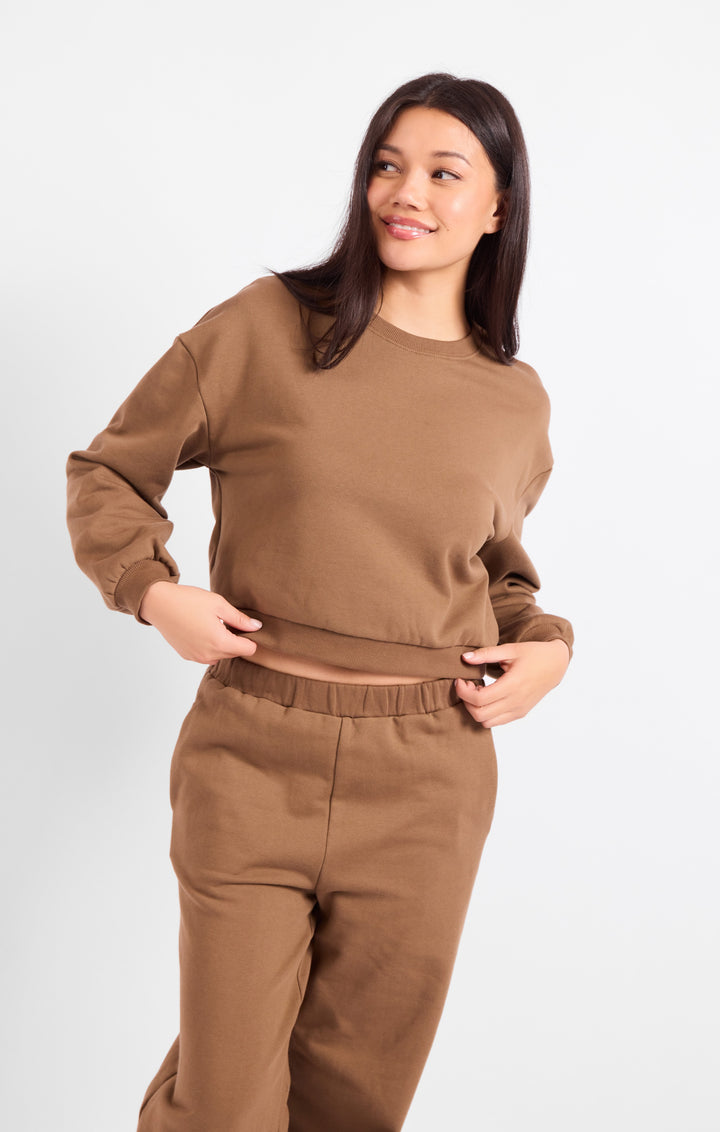 Brown Study Break Sweatsuit Set