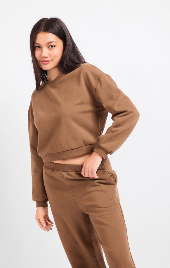 Brown Study Break Sweatsuit Set