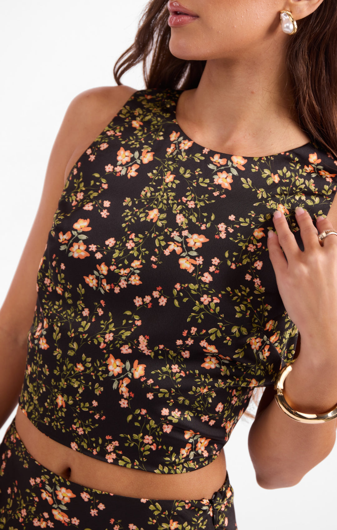 Urban Bloom Maxi Skirt Set