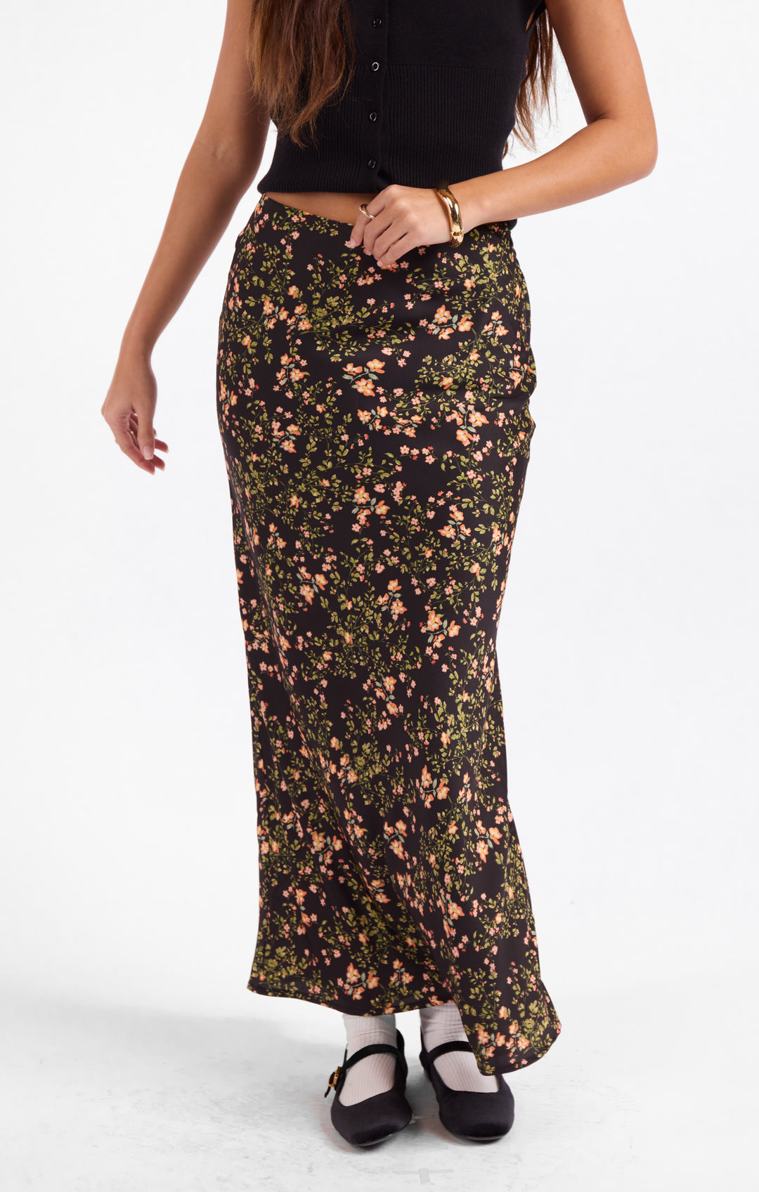 Urban Bloom Maxi Skirt Set