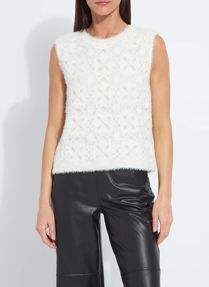 Crochet Fuzzy Shell Top