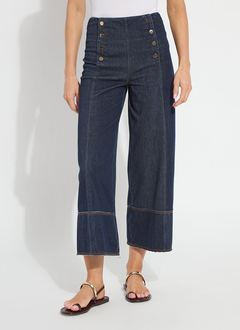 Kaia Wide Leg Denim in Indigo