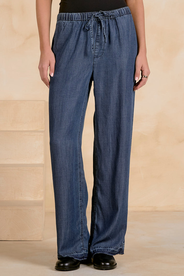 Navy Wash Pant Set