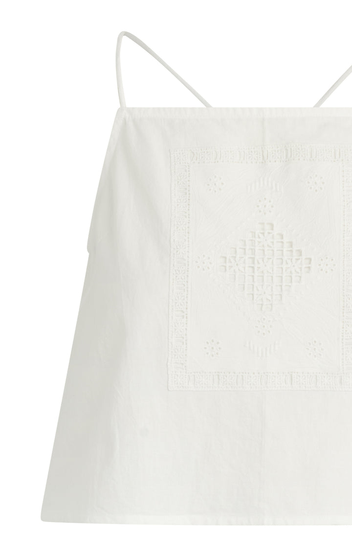 Back-Tie White Tank Top