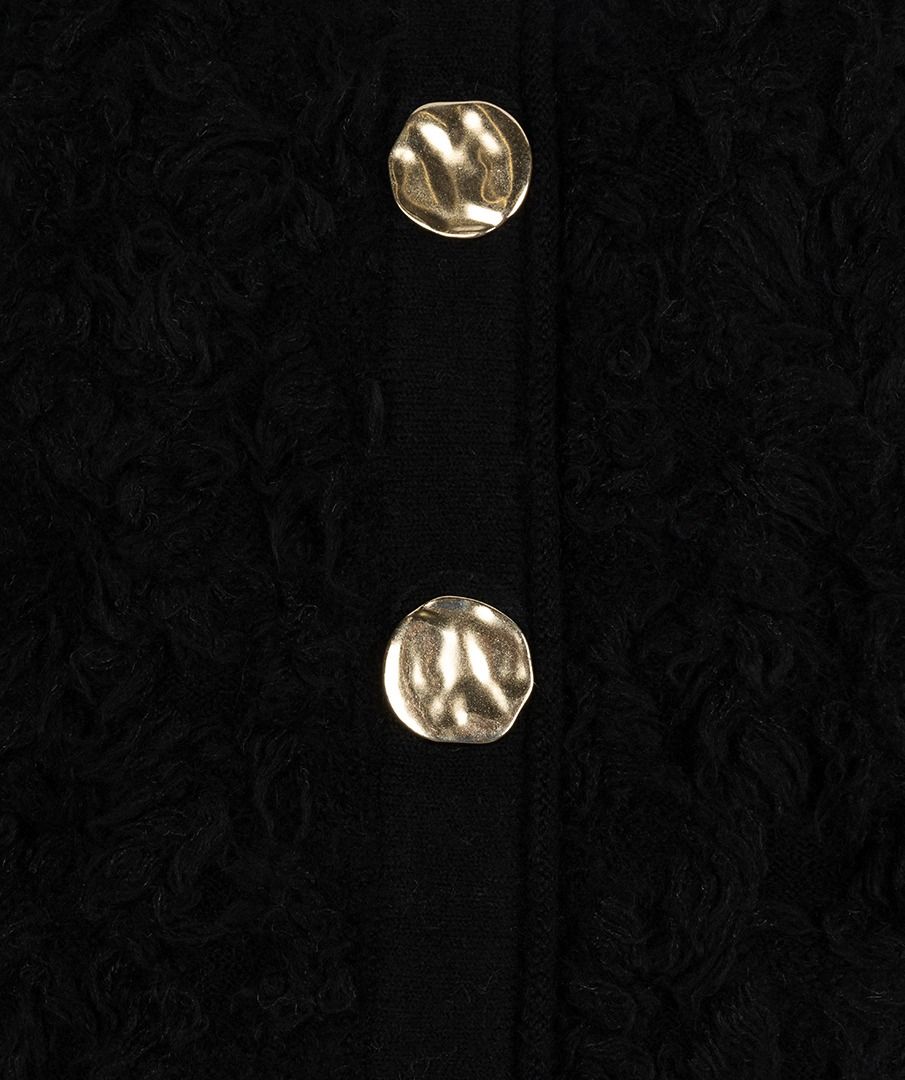 Black Fringe Cardigan