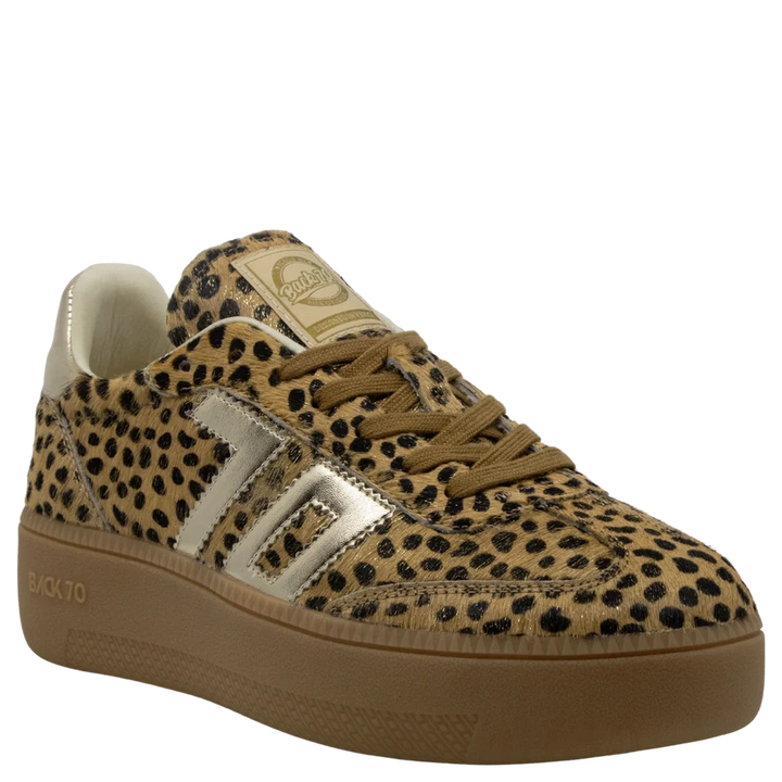 Back 70 XXL Sneaker in Gold Leopard