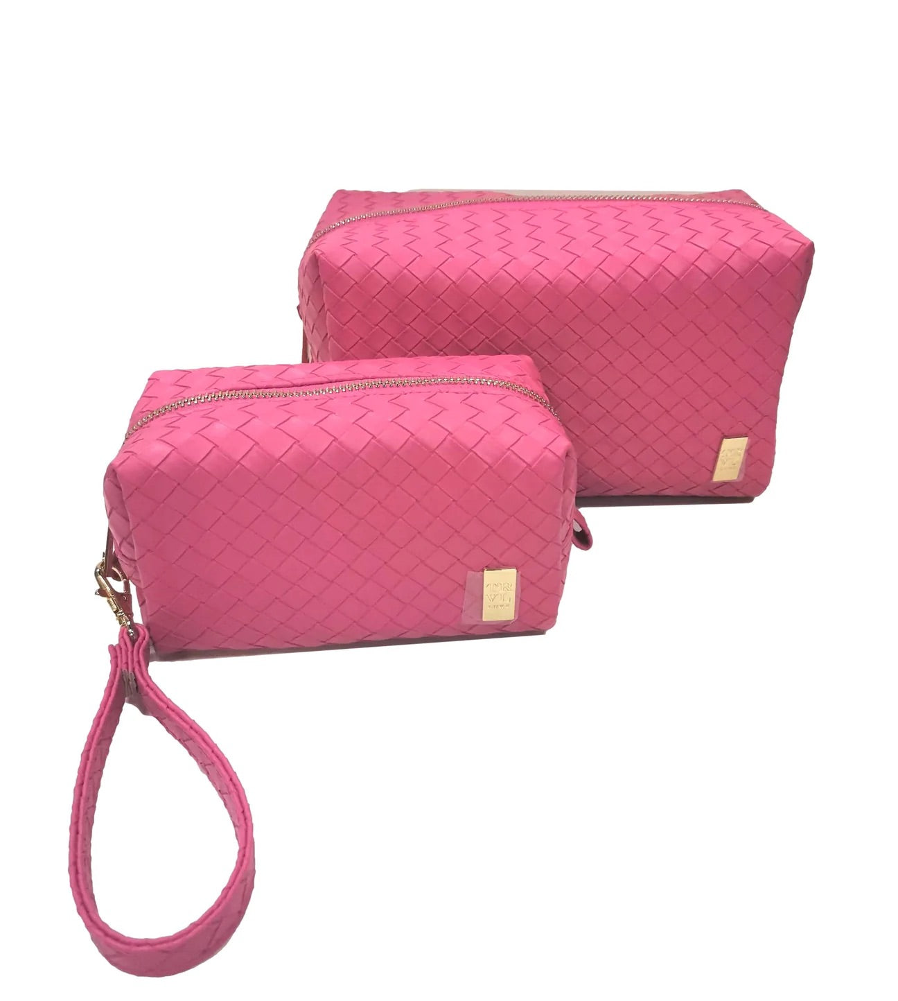 Luxe Duo Dome Bag Set- Hot Pink